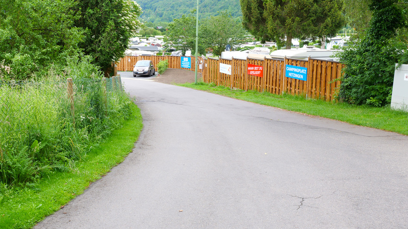 Motorhome & caravan parking space before the barrier, incl. 2 persons